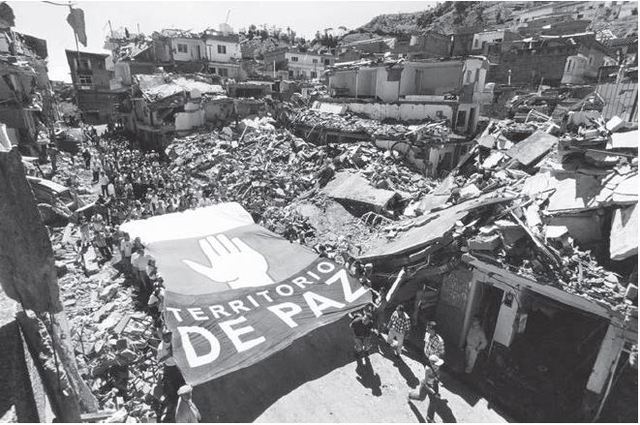 Marcha en rechazo a la violencia ejercida por la guerrilla de las FARC
