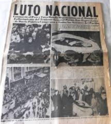 Muere Perón