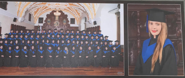 La graduacion de mi hermana de la Universidad