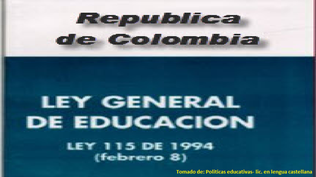 Ley general de educación (Ley 115 de 1994)