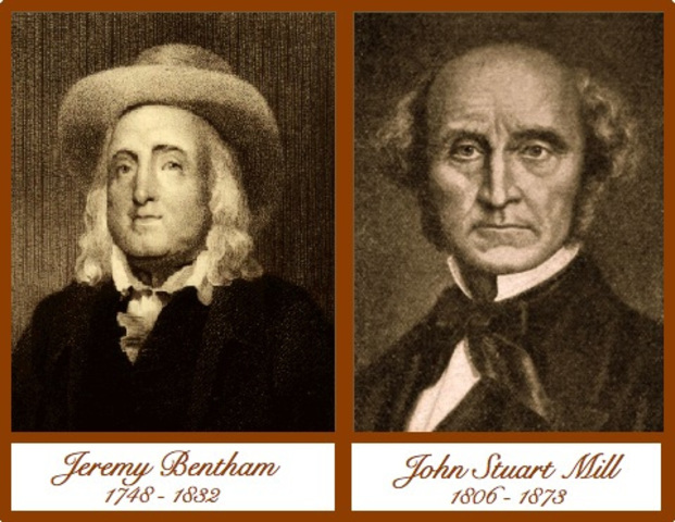 Jeremías Bentham 1748-1832; John Stuart Mill 1806-1873 UTILITARISMO