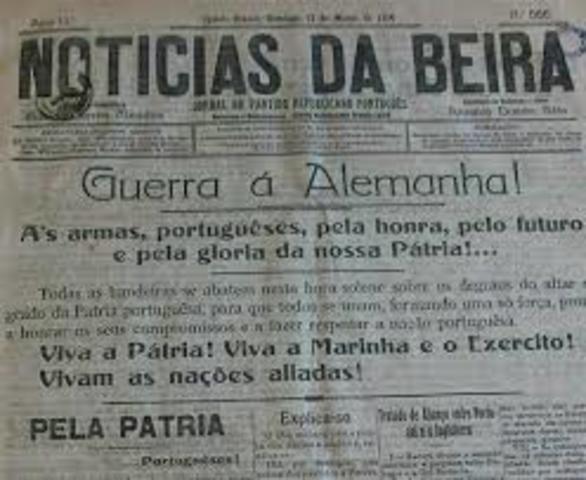 Alemania declara la guerra a Portugal.