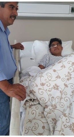 Mi hermano tuvo un accidente y estaba en terapia intensiva  por que un toro en Veracruz