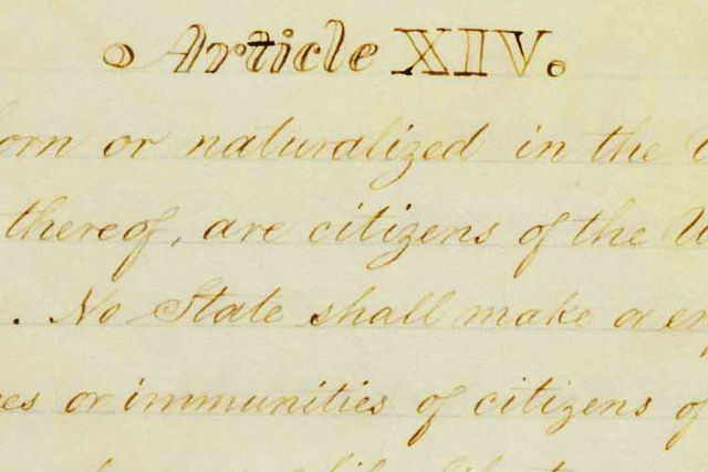 Ratification of the Fourteenth Amendment