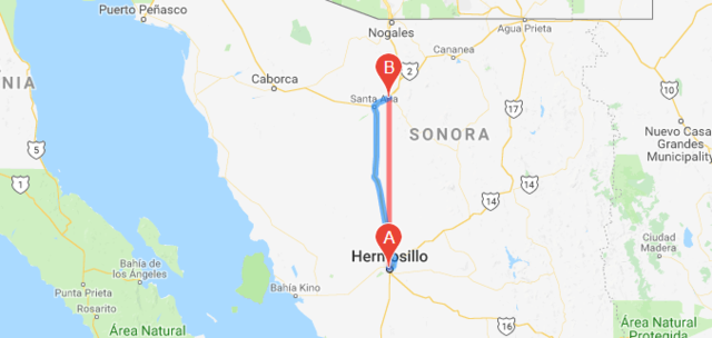 De Magdalena a Hermosillo.