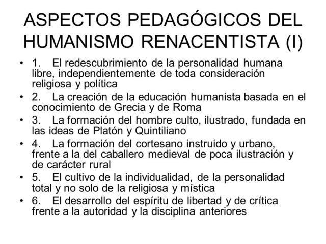 EL HUMANISMO Y SUS APORTES PEDAGÓGICOS.