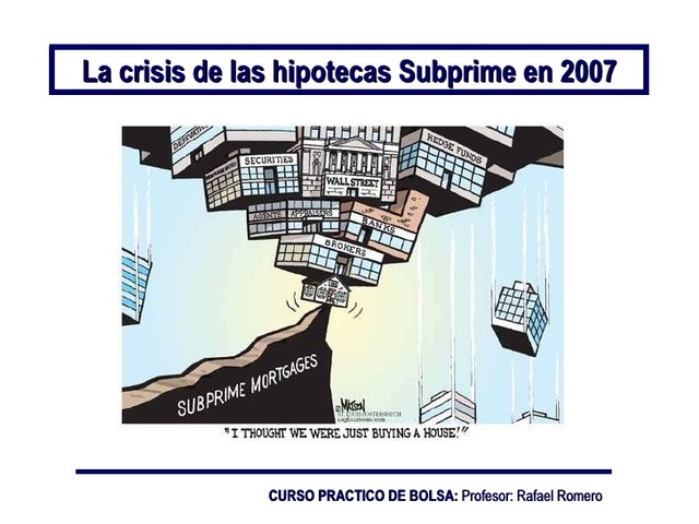 Qué son las hipotecas subprime