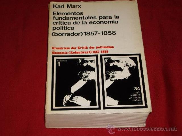 ELEMENOS FUNDAMENTALES PARA LA CRITICA DE LA ECONOMÍA POLÍTICA