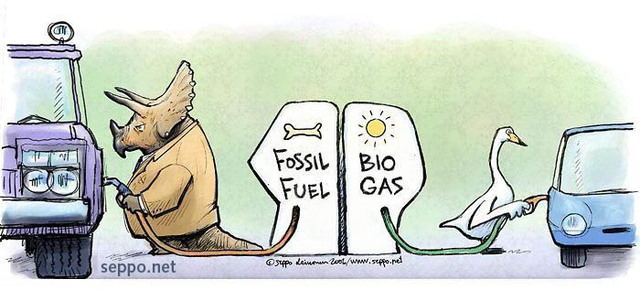 the use of fossil fuel is turned into as gas