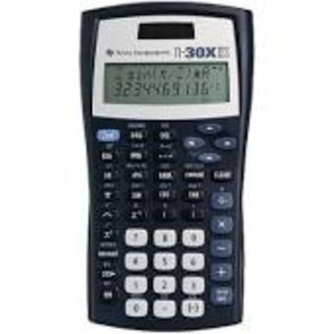 Learned to use a TI-30X IIS calculator