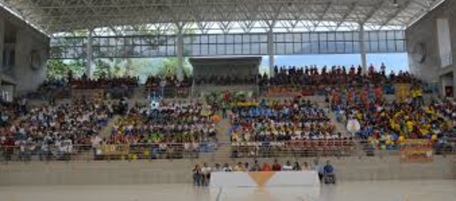 Inaguaración del Coliseo Sol de Aquino