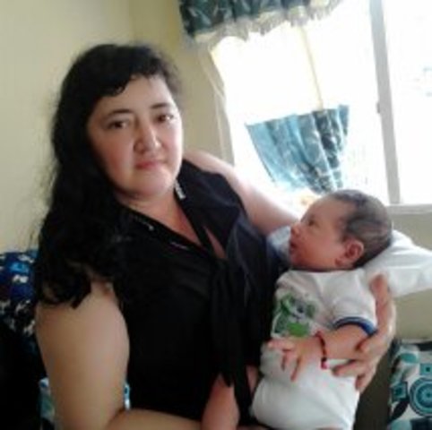 Receiving the grandson.