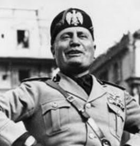 Ascenso de Benito Mussolini al poder.