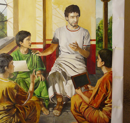 San Agustín viaja a Roma para enseñar