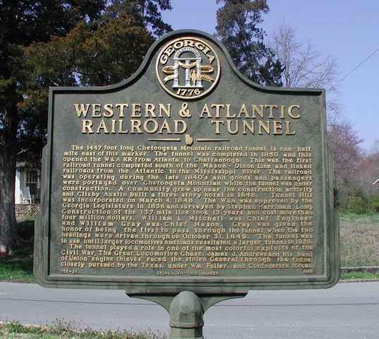 Wester and Atlantic railroad built from Chattanooga to ATL