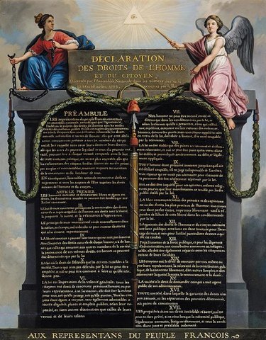 Writing of the Declaration of the Rights of Man