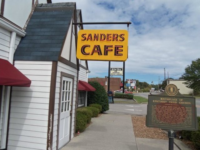 It all begins at "Sanders Court & Cafe"