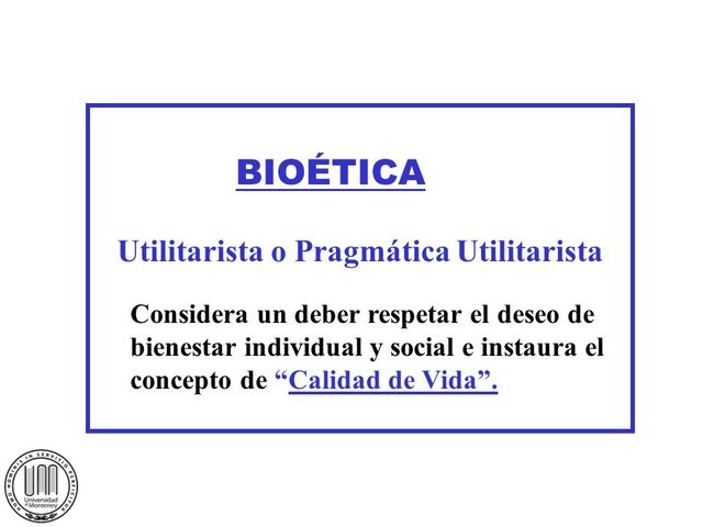 bioética utilitarista