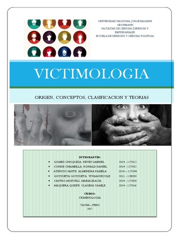 MONOGRAFÍA SOBRE VICTIMOLOGÍA
