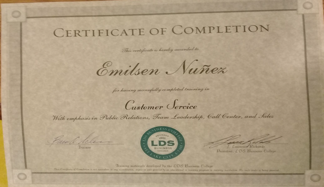 As part of my mission, I was blessed with the course about self-reliance. it has helped me a lot nowadays.