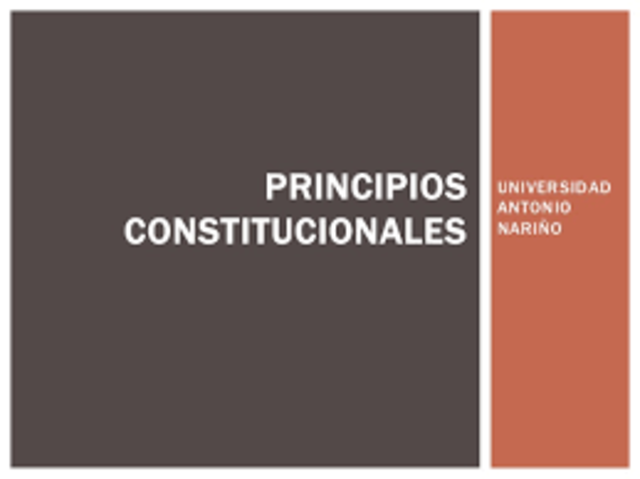 Principios Juridicos, Sociales y economicos que contienen