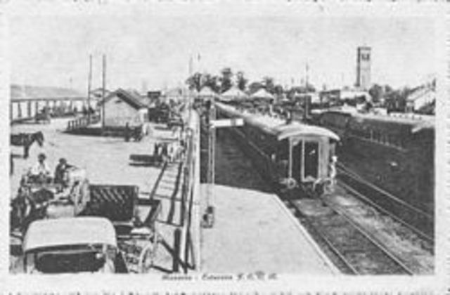 Ignaguracion del ferrocarril central argentino