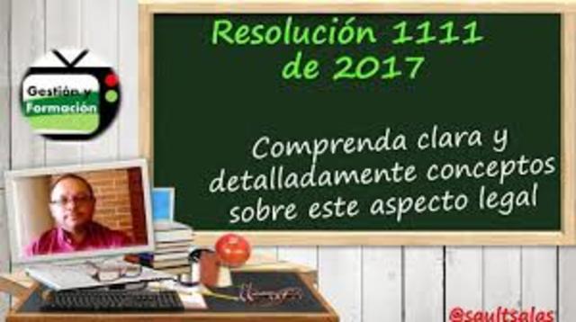 Resolución 1111 de 2017 – Estándares Mínimos del SG-SST