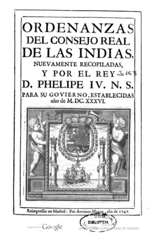 Ordenanzas de las indias