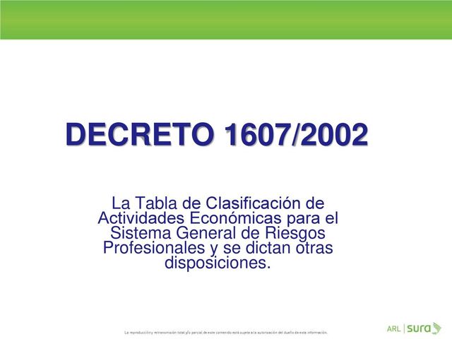 Normatividad vigente en seguridad y salud en el trabajo