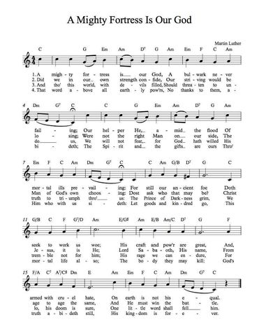 A Mighty Fortress is our God