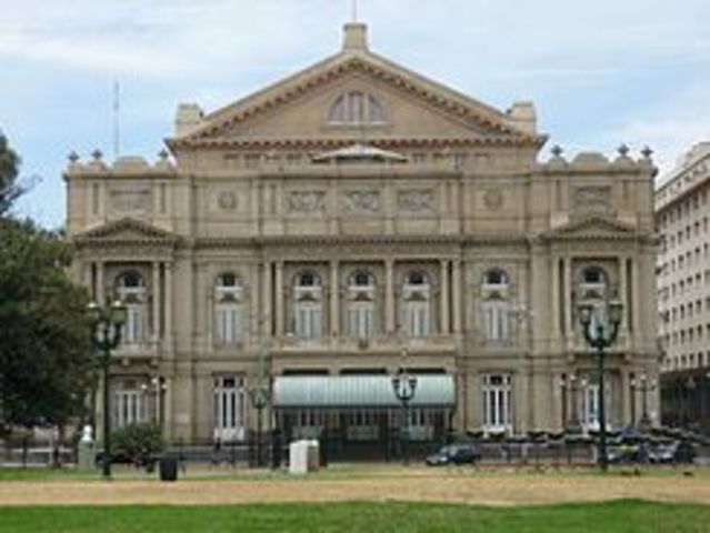 Inaguracion del Teatro Colón