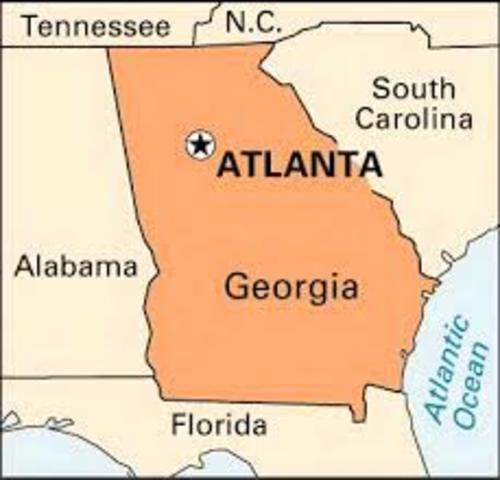 Atlanta became the capital of Georgia