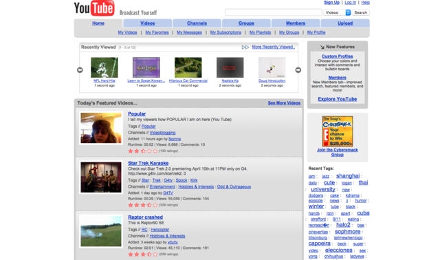 Publicidad en vídeos.