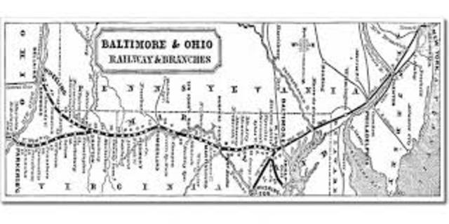 First U.S.A. Railroad Construction Begins