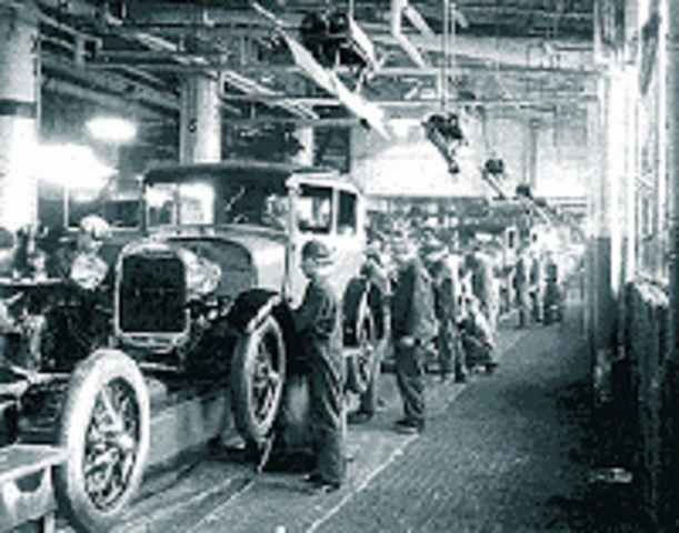 El trabajo en Cadena ("Fordismo").
