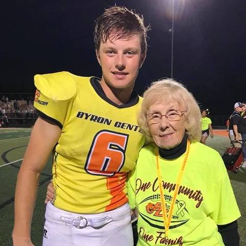 Cam honors Grandma at Bite Cancer Game