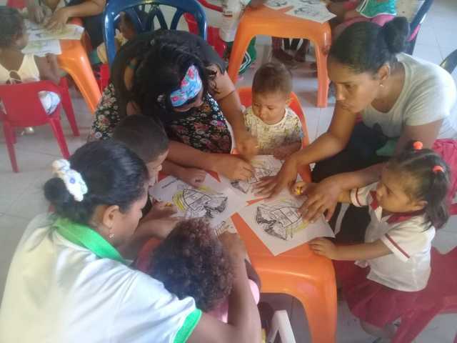 TEMA: “Los sonidos  y refuerzo del color Azul, Amarillo y Rojo “