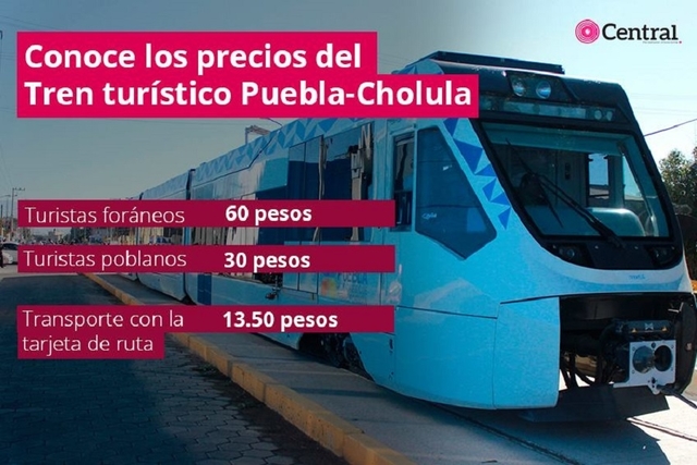 Tren turístico Puebla-Cholula