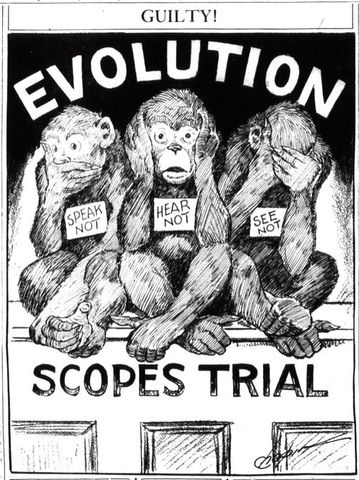 Scopes Trial on evolution in public schools