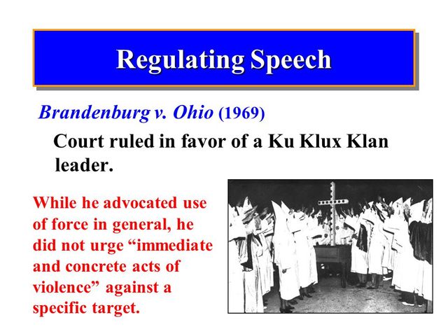 Brandenburg Vs. Ohio