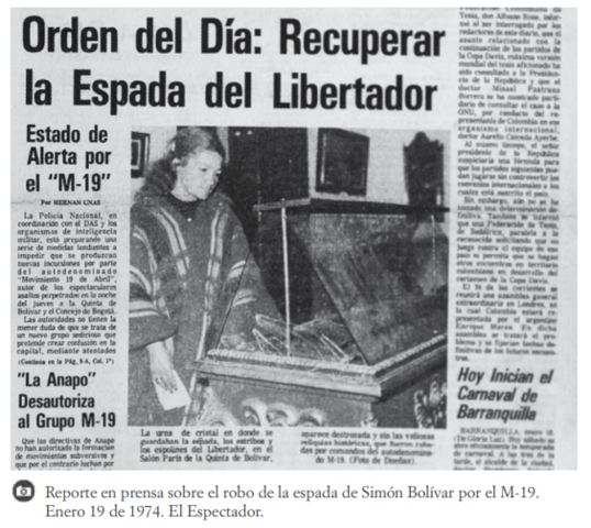 Robo de la Espada de Simon Bolívar