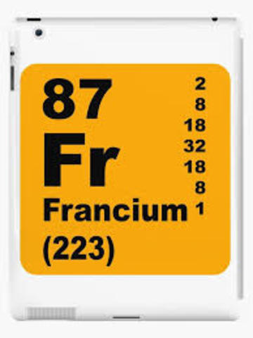 El último metal alcalino