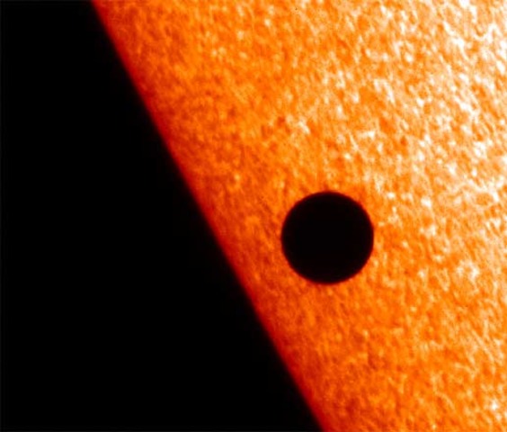 First Sight of Transit of Mercury