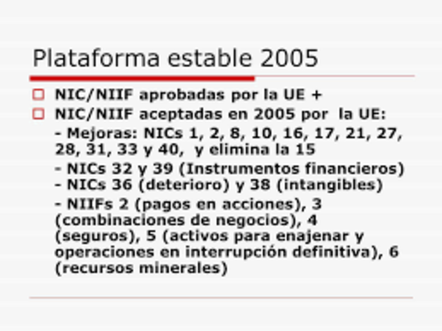 SE ESTABLECE UNA PLATAFORMA