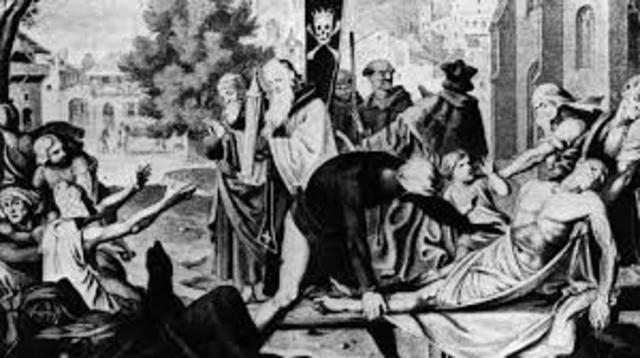 Black Death begins in Europe