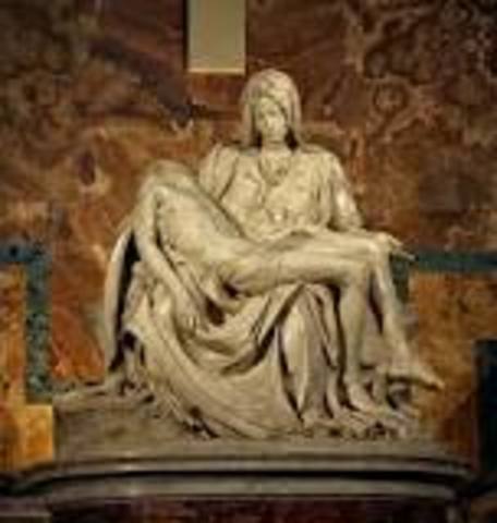 Michelangelo sculpted the Pieta