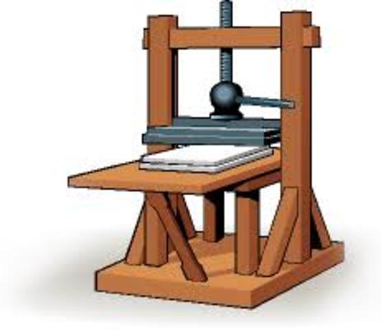 Johannes Gutenberg printing press