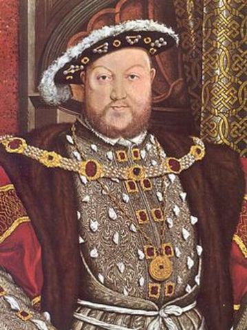 Henry VIII broke from the church in Rome and divorced his wife
