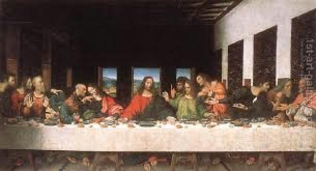 Leonardo da vinvi painted  the last supper