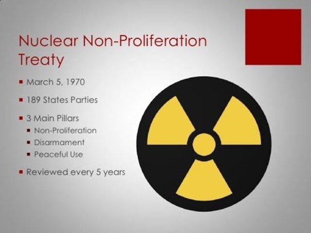 Non-proliferation of Nuclear Weapons signed